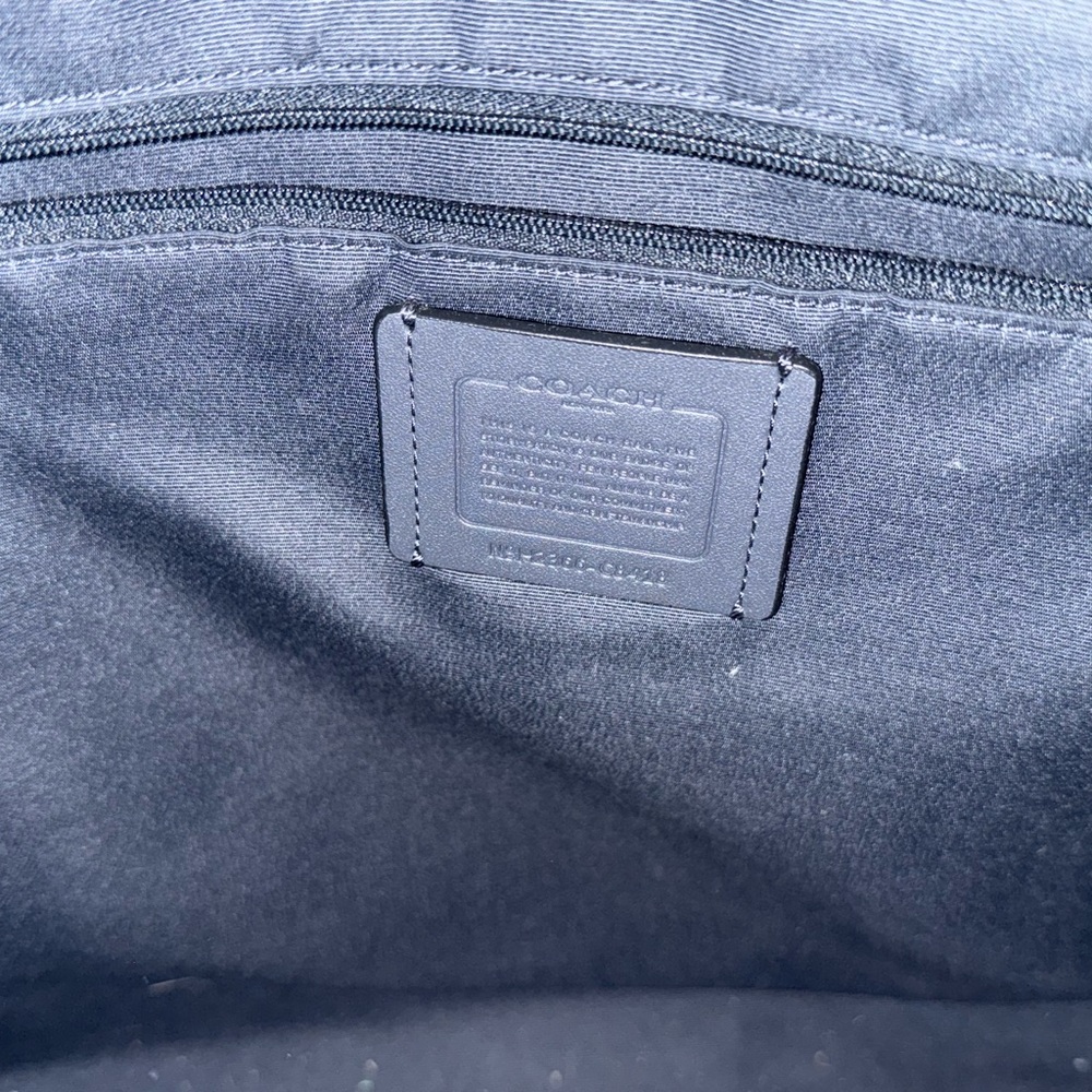 Coach Navy and White Signature Dempsey Tote - Picture 5 of 6